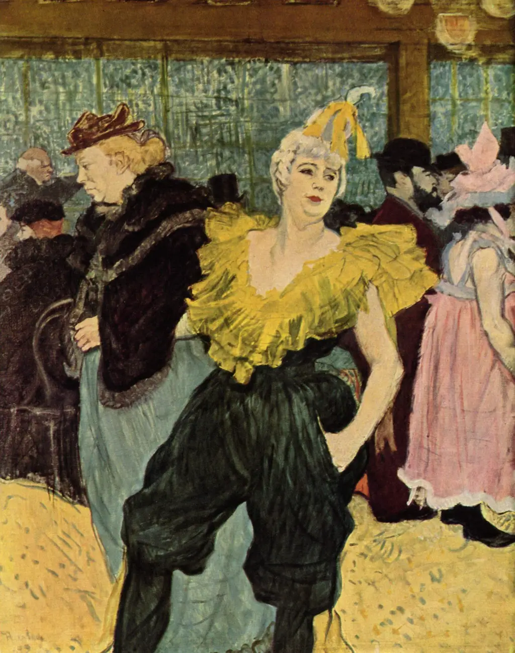 The Clownesse Cha-u-Kao at the Moulin Rouge in Detail Henri de Toulouse-Lautrec